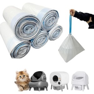 Heavy Duty Cat Litter Box Liners, Extra Large Replacement Waste Bags for Automatic Self-Cleaning Litter Boxes - 1 of 4