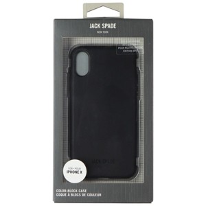 Jack Spade Color-Block Case for Apple iPhone Xs/X - Black - 1 of 1