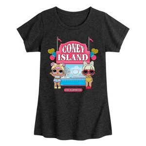 Girls' - Lol Surprise! - Coney Island Fitted Short Sleeve Graphic T-Shirt - 1 of 4