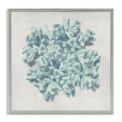 Stupell Industries Coral Blue Sea Beach Design, 17" x 17"