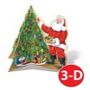 Beistle 3-D Santa w/Tree Centerpiece, 10" x 11", (2/Pkg) Multicolored - image 4 of 4