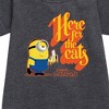 - Despicable Me Minions - Only Here For The Eats Graphic Short Sleeve Fleece Dress - 2 of 3