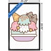 Trends International Pusheen - Ice Cream Framed Wall Poster Prints - 3 of 4