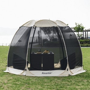 Alvantor 10'x10' 4-6 Person Pop Up Screen House Room Bug Free Gazebo Portable Screen Enclosures - 1 of 4