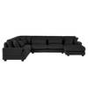 Polibi Oversized U-Shaped Sectional Sofa with Plush Corduroy Upholstery - 3 of 4