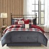 NicBex 7 Pcs Herringbone Comforter Set Cabin Farmhouse Bedding Set, Bedding Comforter Sets with Throw Pillows, Machine Washable - 2 of 4