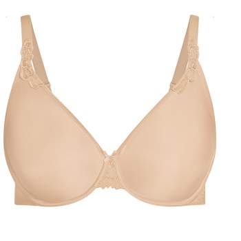 AVENUE | Women's Plus Size Smooth Caress Print Bra - pink - 44C