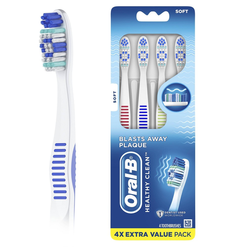 UPC 300410105969 - Oral-B Health Clean Manual Toothbrush - 4ct ...