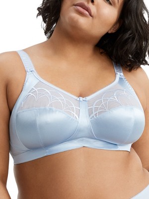 Elomi Womens Cate Wirefree Soft Cup Bra, 38DD, White 