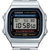 Casio Digital Watch with Illuminator Display and Stainless Steel Bracelet - A168W-1 - 2 of 4