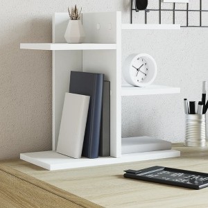 Aghana Digitals White Wood Composite Desk Organizer with Ample Storage - 42x21.5x42 cm, Timeless - 1 of 4