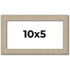 PosterPalooza | 10x5 Thin Barnwood Picture Frame, UV Acrylic, 2 Finishes - Grey and Black - 2 of 4