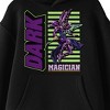Yu-Gi-Oh Dark Magician Puff Print Long Sleeve Youth Black Hooded Sweatshirt - 2 of 3