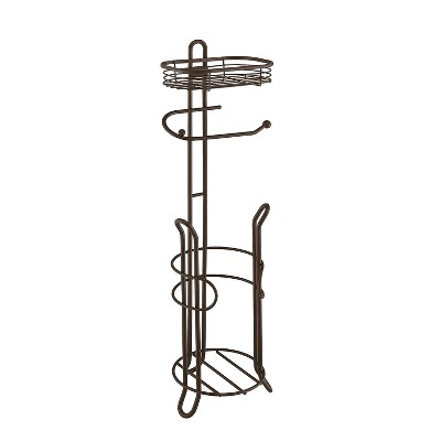 SunnyPoint Bathroom Heavyweight Toilet Tissue Paper Roll Storage Holder Stand Oil Rubbed Bronze
