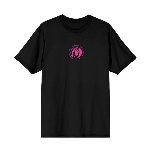 Power Ranger Pink Ranger Action Character Art Adult Black Crew Neck Short Sleeve T-shirt - 1 of 4