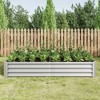 Gulches Green Metal 7.6x3.7x0.98ft Raised Planters Kit - Suitable for Planting Flowers or Vegetables - 2 of 4