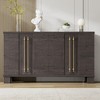 Merax Elegant Sideboard Buffet Cabinet with Adjustable Shelves & Gold Handles - 2 of 4