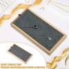 Unique Bargains Bamboo Wood Necklace Tray Stackable Storage Jewelry Tray Showcase Display Organizer 1 Pcs - 2 of 4