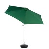 9FT Outdoor Sun Umbrellas, Market Patio Table Umbrella with Push Button Tilt and Crank, 6 Sturdy Ribs (Base Not Included) – Maison Boucle - 4 of 4