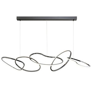 ET2 Lighting Unity 1 - Light Island Pendant Light in  Black Chrome - 1 of 4