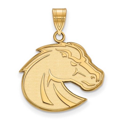 Black Bow Jewelry 14k Yellow Gold Boise State Broncos NCAA Large Pendant