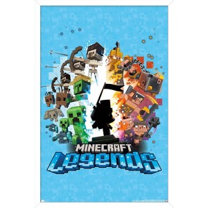 Trends International Minecraft: Legends - Blue Framed Wall Poster Prints - 1 of 4