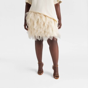 KBB by KAHLANA Women's 'The Ruffle Mini Skirt' - 1 of 2