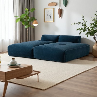 90" Modular Sleeper Sectional Sofa with Plush Foam