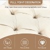Sapphtopaz Storage Ottoman Upholstered Storage Bench Vanity Stool with Button Tufted Entryway Bench Footstool for Living Room, Entryway - 4 of 4