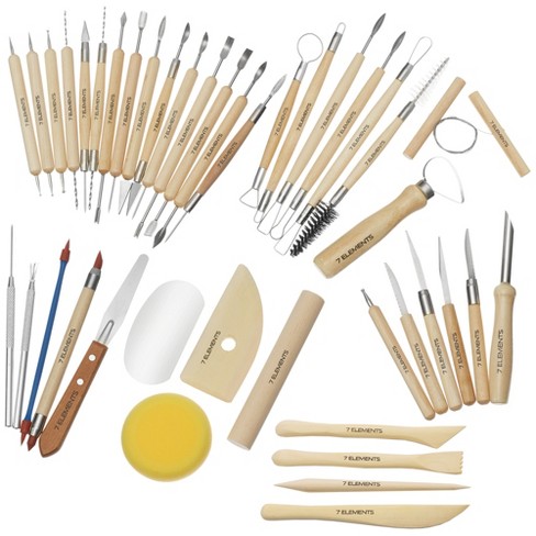 Clay Sculpting Tools Wooden Handle Pottery Carving Tool Set Professional  Art Crafts Basic Tools For The Beginning Potter - Buy Clay Sculpting Tools  Wooden Handle Pottery Carving Tool Set Professional Art Crafts