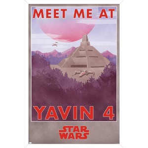 Trends International Star Wars: Yavin 4 - Meet Me At Yavin 4 Framed Wall Poster Prints - 1 of 4