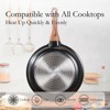Aoibox Nonstick Cookware Set, 12-Piece Granite Coating Pots and Pans for All Stovetops, PFOA Free, Black - 4 of 4