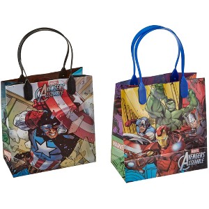 Marvel Avengers Party Favor Gift Bags, 12 Count, Birthday Party Supplies - 1 of 1