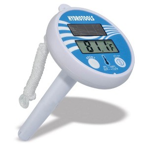 Swimline HydroTools Swimming Pool Water Temperature Gauge Digital Thermometer with Digital Read Out, Solar Panel, and Attached White Nylon Rope - 1 of 2