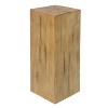 Sapphtopaz Modern Square-Column End Table with Wood-Like Finish Rustic Side Table with Sturdy Material Coffee Table for Living Room - 3 of 4