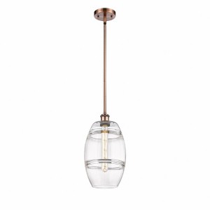 Vaz - 1 Light Stem Hung Mini Pendant In Industrial Style-9.88 Inches Tall and 8 Inches Wide - 1 of 1