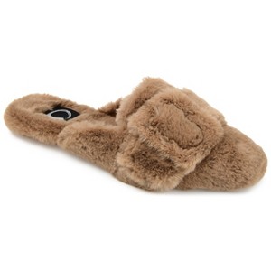 Journee Collection Women's Faux Fur Eara Slipper - 1 of 4