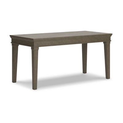Signature Design by Ashley Traditional Janismore 63" Home Office Desk, Weathered Gray