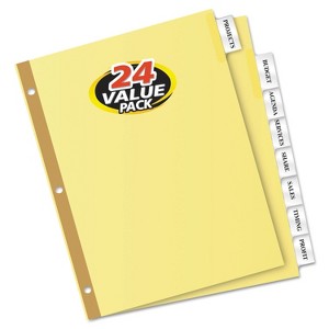 Avery Insertable Big Tab Dividers 8-Tab Letter 24 Sets 11115 - 1 of 4