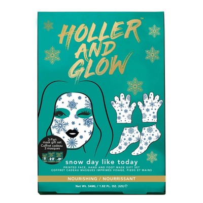 Holler and Glow Snow Day Like Today Masking Gift Set - 3ct