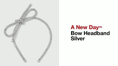 Bow Headband - A New Day™ Silver : Target