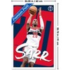 Trends International NBA Washington Wizards - Alexandre Sarr 25 Framed Wall Poster Prints - 3 of 4