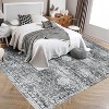 Boho Washable Rug - Non-Slip Vintage Area Carpet for Living Room, Bedroom, Kitchen - 4 of 4