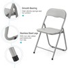 4 Pack Folding Chairs with Cushion and Metal Legs, Non-Slip Feet Pads for Outdoor & Indoor Event Portable - 4 of 4