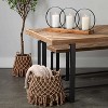 Sullivans Boho Basket With Macrame Layer Set of 2, 15.5"H & 13"H Brown - 3 of 4