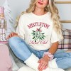 Simply Sage Market Women's Mistletoe Social Club Short Sleeve Garment Dyed Tee - 2 of 4