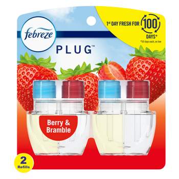 Febreze Odor-Fighting Fade Defy Plug Air Freshener Refill - Berry & Bramble - 0.87 fl oz