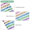 Unique Bargains Aluminum DIY Craft Outdoor Wind Chime Tubes 3 X 0.2 Inch Green+Blue+Yellow+Purple+Pink 100-Pack - 2 of 4