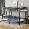 VYNXARIA Black Metal Full XL and Queen Size Bunk Beds for Teens and Adults, Space - Saving Design - 2 of 4