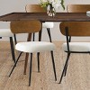 95" L Rectangular Extendable Dining Table with Dining Chair Set of 8 Farmhouse Dining Room Furniture-Tanpinhause - 2 of 4